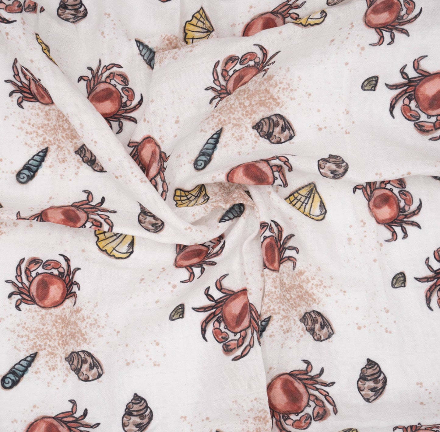 Mulltuch Bio-Baumwolle 60x60cm • Sea Life • 2er-Set