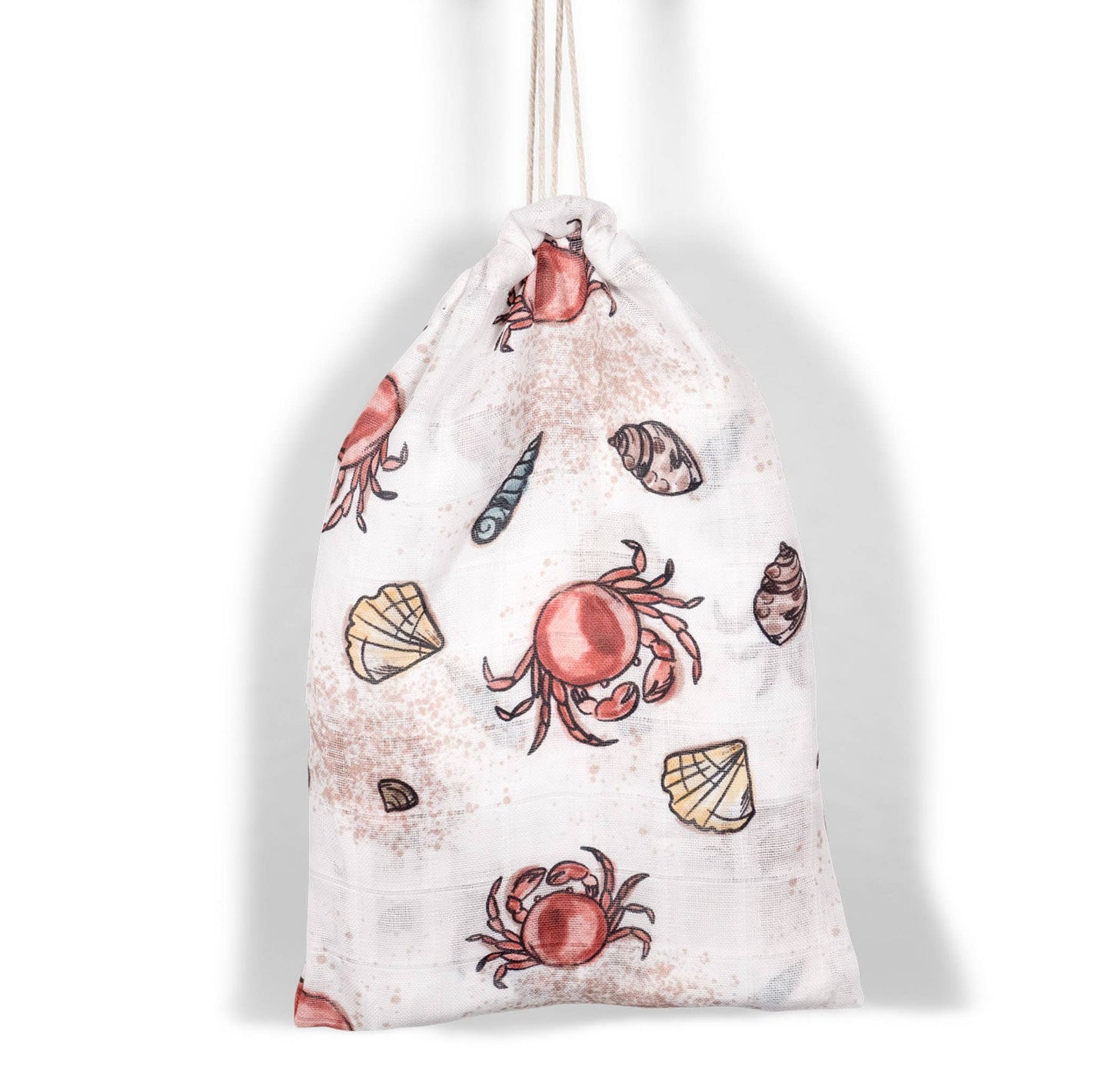 Mulltuch Bio-Baumwolle 60x60cm • Sea Life • 2er-Set