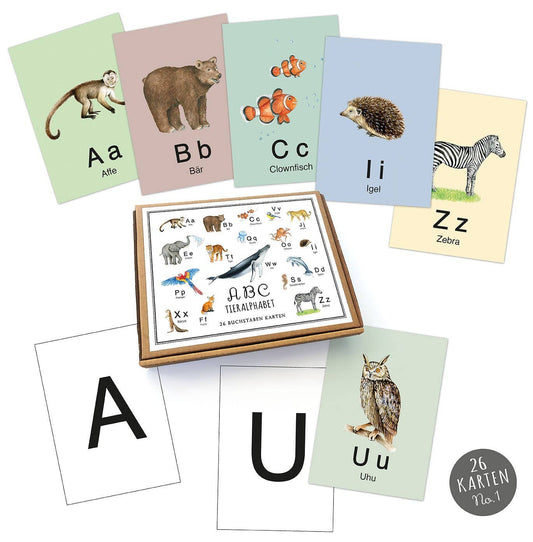 26 ABC Alphabet Cards Flashcards Letters Learning Game Safar