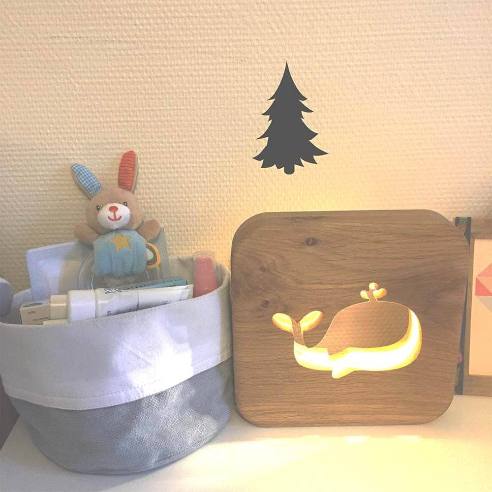 Kinder Whale Nachtlicht - Blumen