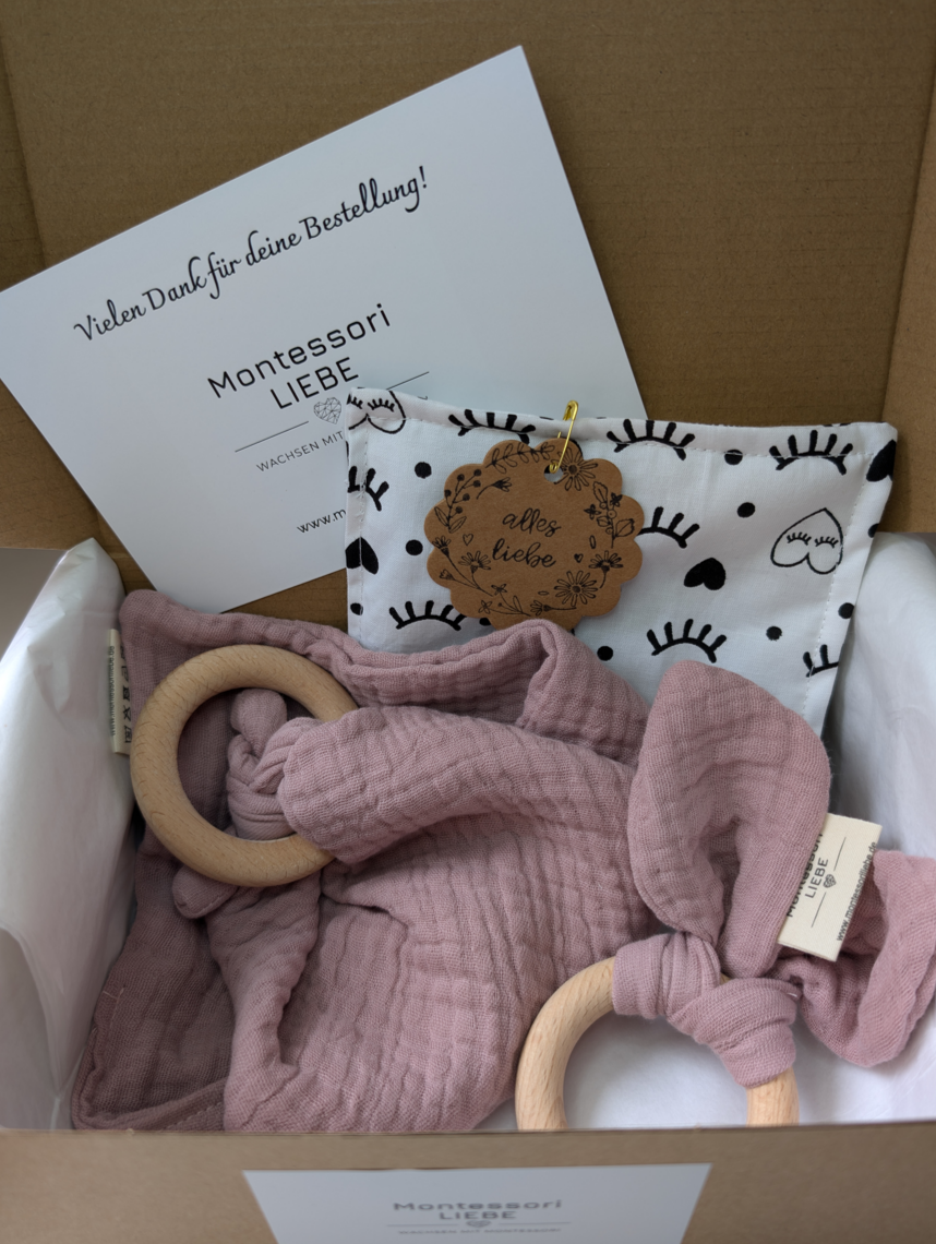 MontessoriLIEBE Geschenke-Box Altrosa