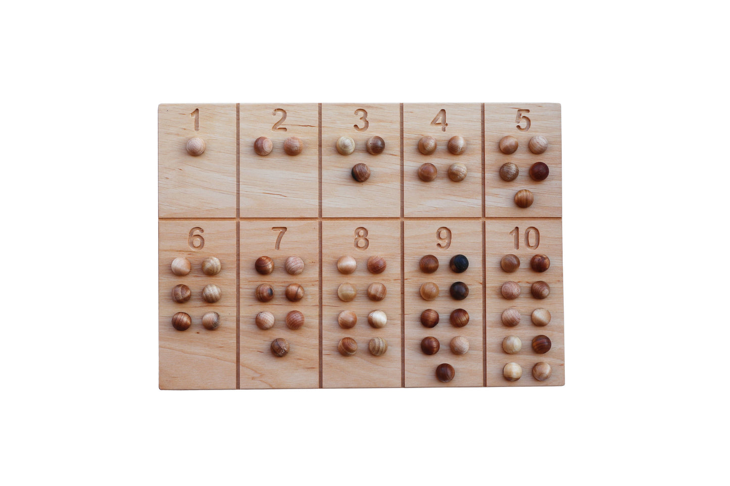 WoodenStory Ziffern-Brett 1-10